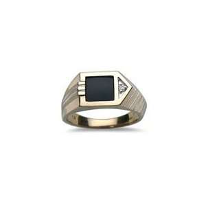  0.02 CT MENS 8mm SQUARE ARROW SIDE RING 8.5 Jewelry