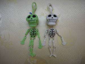 pc Chattering Teeth Skeleton Halloween Toy/ Key Chain  