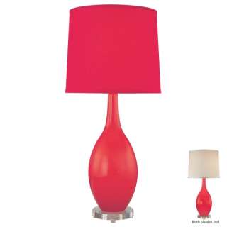 George Kovacs P485 3 Modern Red Art Glass Table Lamp  