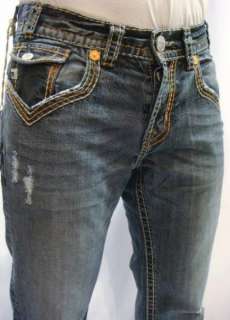 NWT MEK Denim Mens Jeans NATAL Multi Big Stitch Flap 32  
