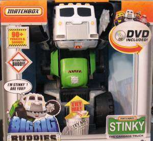 NEW MATCHBOX STINKY THE GARBAGE TRUCK INTERACTIVE W/DVD  
