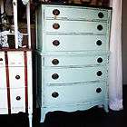   dresser solid mahogany dovetail joints painted distressed huntly