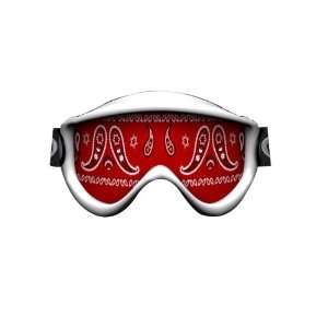  SkullSkins Bandana Red Motorcycle Goggle Skin Automotive