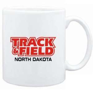  Mug White  Track and Field   North Dakota  Usa States 