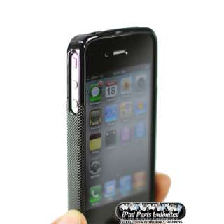   Iphone 4G 4S Gel Body Cover w/ Screen Protector Verizon AT&T  