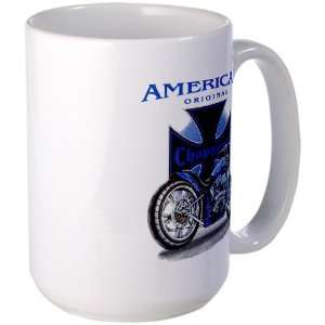  Large Mug Coffee Drink Cup American Original Choppers Iron 
