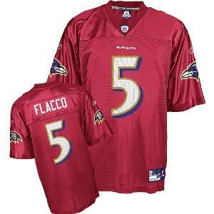   Baltimore Ravens Joe Flacco Red QB Practice Jersey