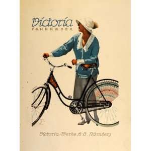  1926 Ludwig Hohlwein Victoria Bicycles Fahrrader Poster 