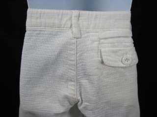 JACADI Toddler Girl White Cotton Knit Pants 3  