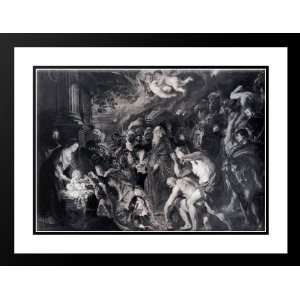   , Peter Paul 24x19 Framed and Double Matted The Adoration Of The Magi