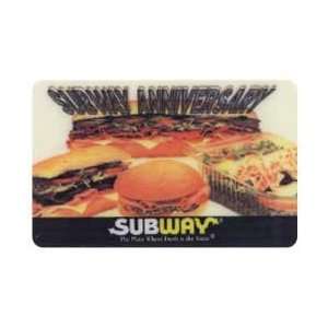   Phone Card Subway Anniversary The Place Where Fresh Is The Taste