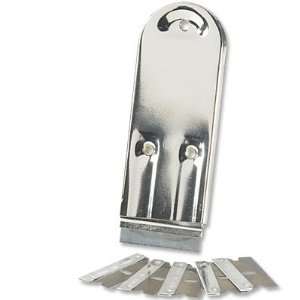  OLYMPIA TOOLS SAFETY SCRAPER STEEL WITH 5 BLADES INCLUDED 