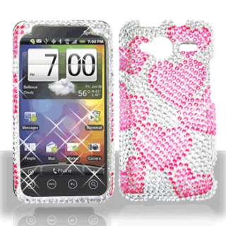 Raining Hearts Crystal Bling Case Phone Cover HTC EVO Shift 4G