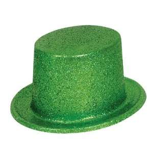  New   Green Glitter Top Hat Case Pack 24 by DDI