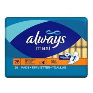  Always Maxi Pads Overnight With Flexi Wings Value Pack 