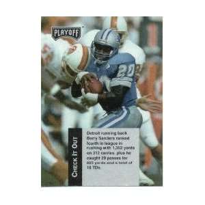    1993 Playoff Checklists #2 Barry Sanders
