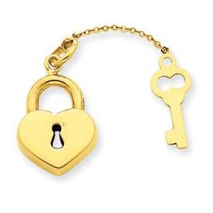  14k Heart with Key Charm [Jewelry]