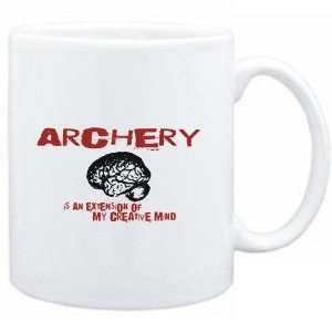 Mug White  Archery is an extension of my creative mind  Sports 