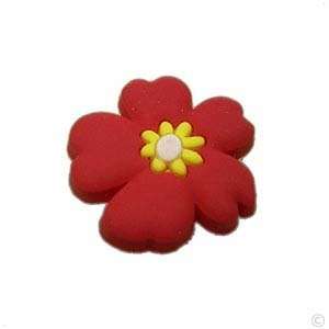 Style your Crocs Shoe Charm   Flower red/yellow/white #1105, Clogs 