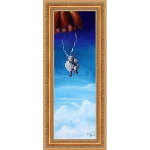  Skydiving Sheep, Fine Art Giclee on Canvas, by Conni Togel 