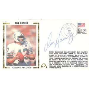  Dan Marino Autographed Passing Records First Day Cover 