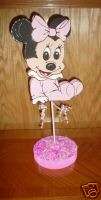 Baby Minnie Mouse party centerpiece supplies (pink) #2  