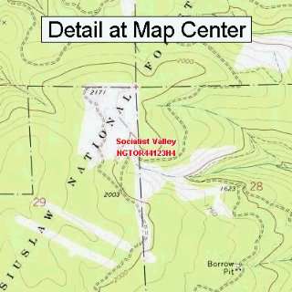  USGS Topographic Quadrangle Map   Socialist Valley, Oregon 