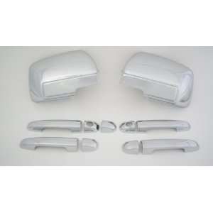 Kia Soul Chrome Set (Mirror Cover Set And 4 Door Handle Cover Set With 