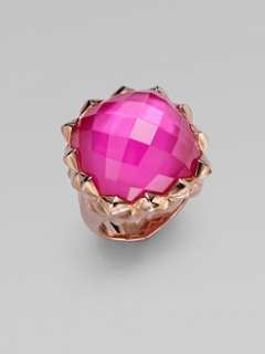 Stephen Webster   Pink Sapphire Quartz and Mother of Pearl Ring