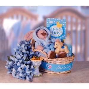  Welcome Baby Boy Gift Basket Toys & Games