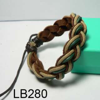 New Charm Wholesale Lots Wristband Genuine Leather Bracelet Cool LB280 