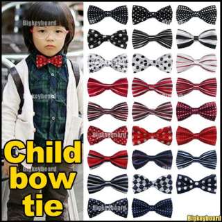   Design Children Kids Boys Bowtie Pre Tied Wedding Bow Tie  