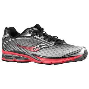 Saucony PowerGrid Cortana   Mens   Running   Shoes   Silver/Black/Red