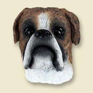  Boxer, Brindle, Uncropped Dog Head Magnet (2 in) Pet 