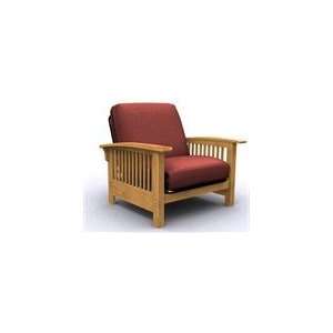  Bridgeport Single Futon Chair Bed   Golden Oak