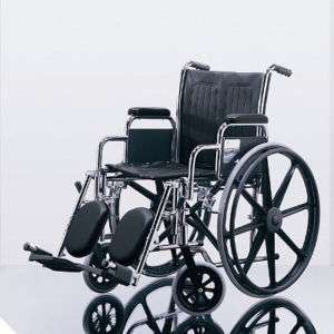Medline Excel 2000 Wheelchair w/ Footrests 18 NEW  