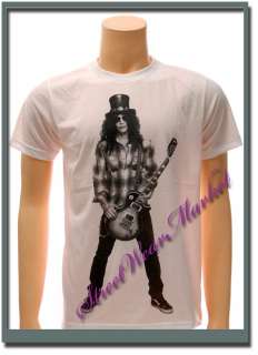Slash Gun n Roses Rock Band Guitar Black T shirt Sz L  