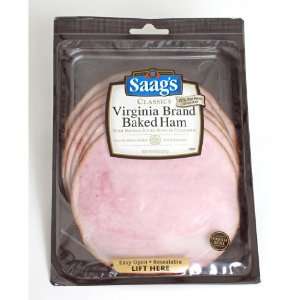 Saags Virginia Ham Sliced 8oz. Pkg Grocery & Gourmet Food