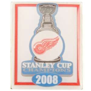   Red Wings 2008 Stanley Cup Champions Trophy Pin