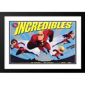  The Incredibles 20x26 Framed and Double Matted Movie 