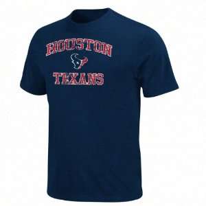  Houston Texans Navy Heart and Soul II T Shirt Sports 