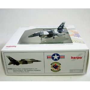    Herpa USAF F 16C 1/200 18TH Fs Elison AFB, Alaska Toys & Games