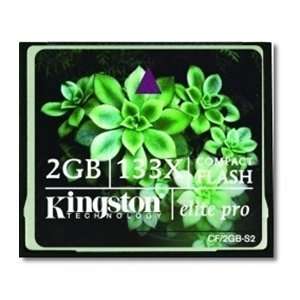  Kingston Elite Pro 2 GB 133x CompactFlash Memory Card CF 