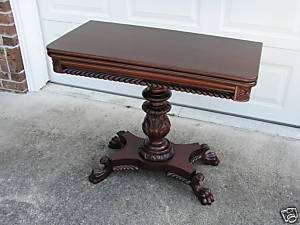 ATTRACTIVE FEDERAL REVIVAL MAHOGANY GAME TABLE  