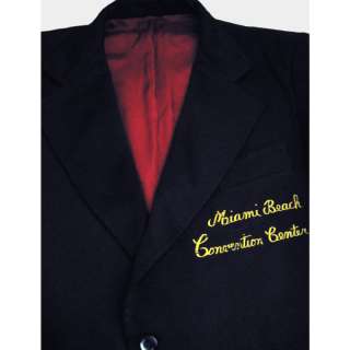   70s MIAMI BEACH CC Mens Retro Blazer Coat Doorman Uniform  