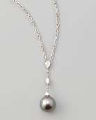 MIKIMOTO Pearls In Motion Chain Pearl Lariat Necklace   