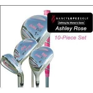  Ashley Rose 10 Piece Set of Womens Pink Golf Clubs (Length 