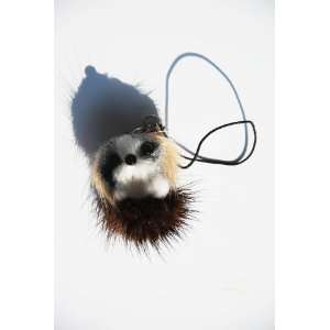  Tiny Fur Dog Phone Charm White, Grey, Black, and Brown 