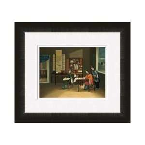  An Interior With A Woman Painting Flowers Framed Giclee 