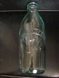   EMBOSSED (COW) 1QT MILK BOTTLE ABSOLUTELY PURE MILK (MADE IN ITALY